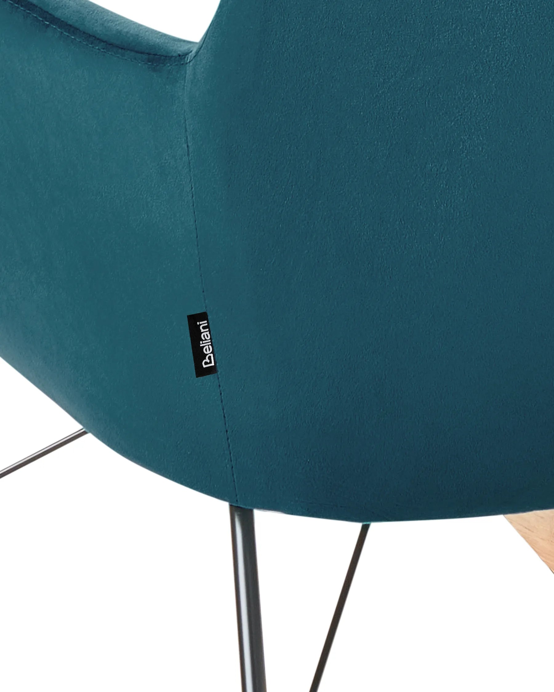 Rocking Chair ELLAN Velvet Sea Blue