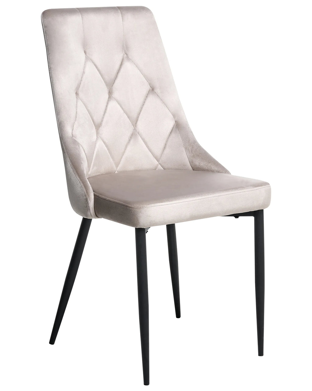 Set of 2 Dining Chairs AVENIR Velvet Taupe