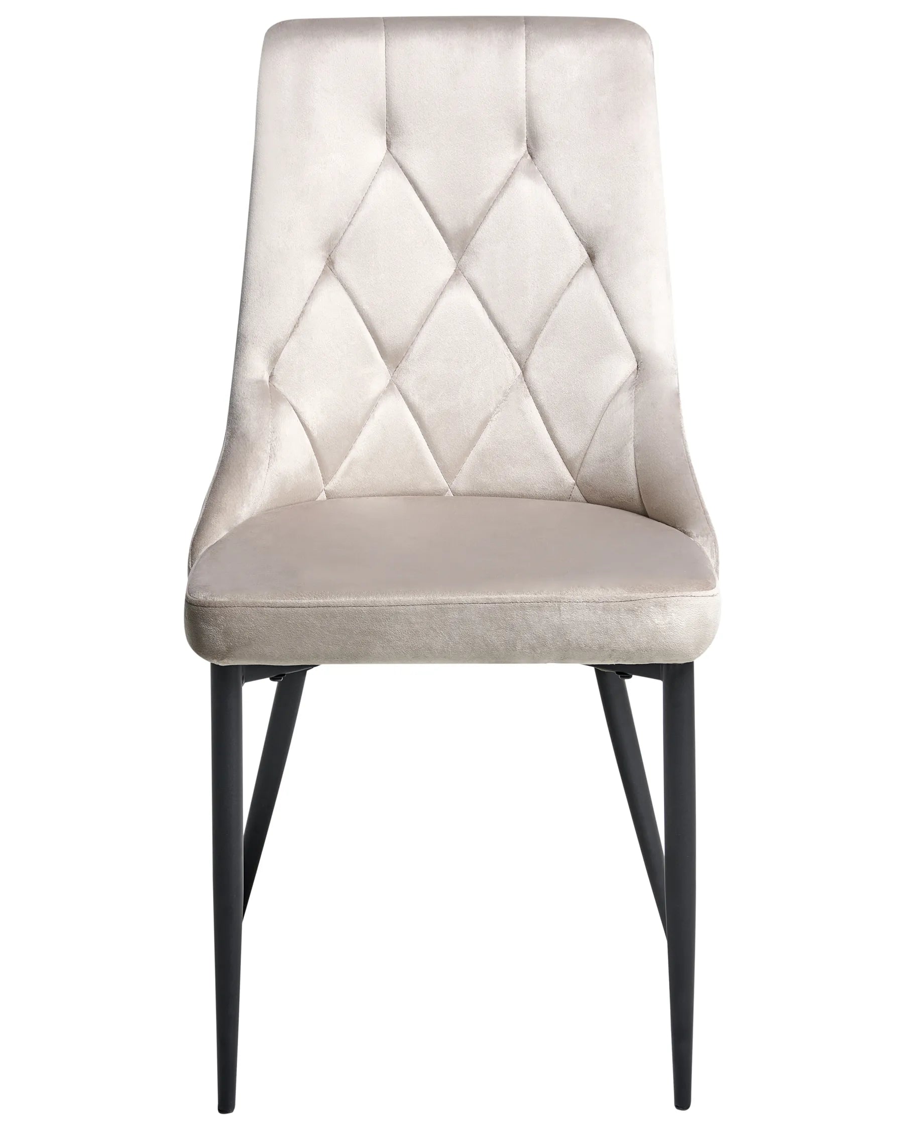 Set of 2 Dining Chairs AVENIR Velvet Taupe