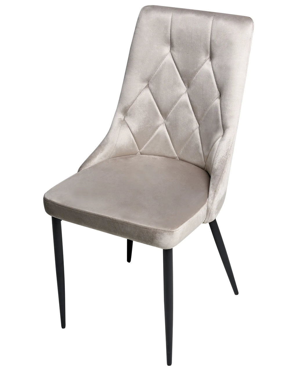 Set of 2 Dining Chairs AVENIR Velvet Taupe