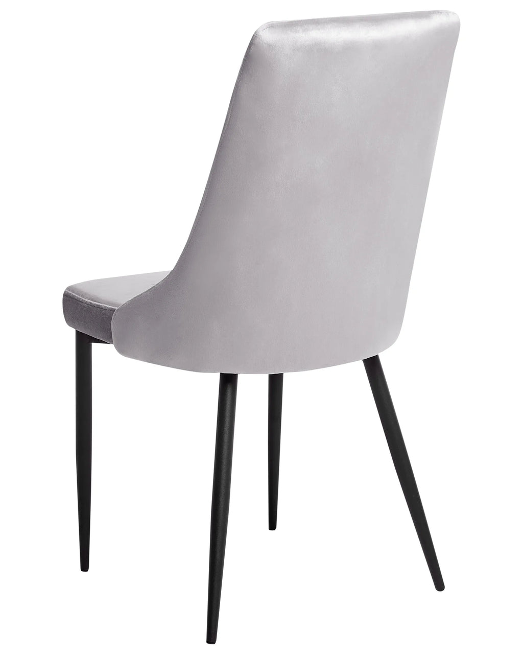 Set of 2 Dining Chairs AVENIR Velvet Light Grey