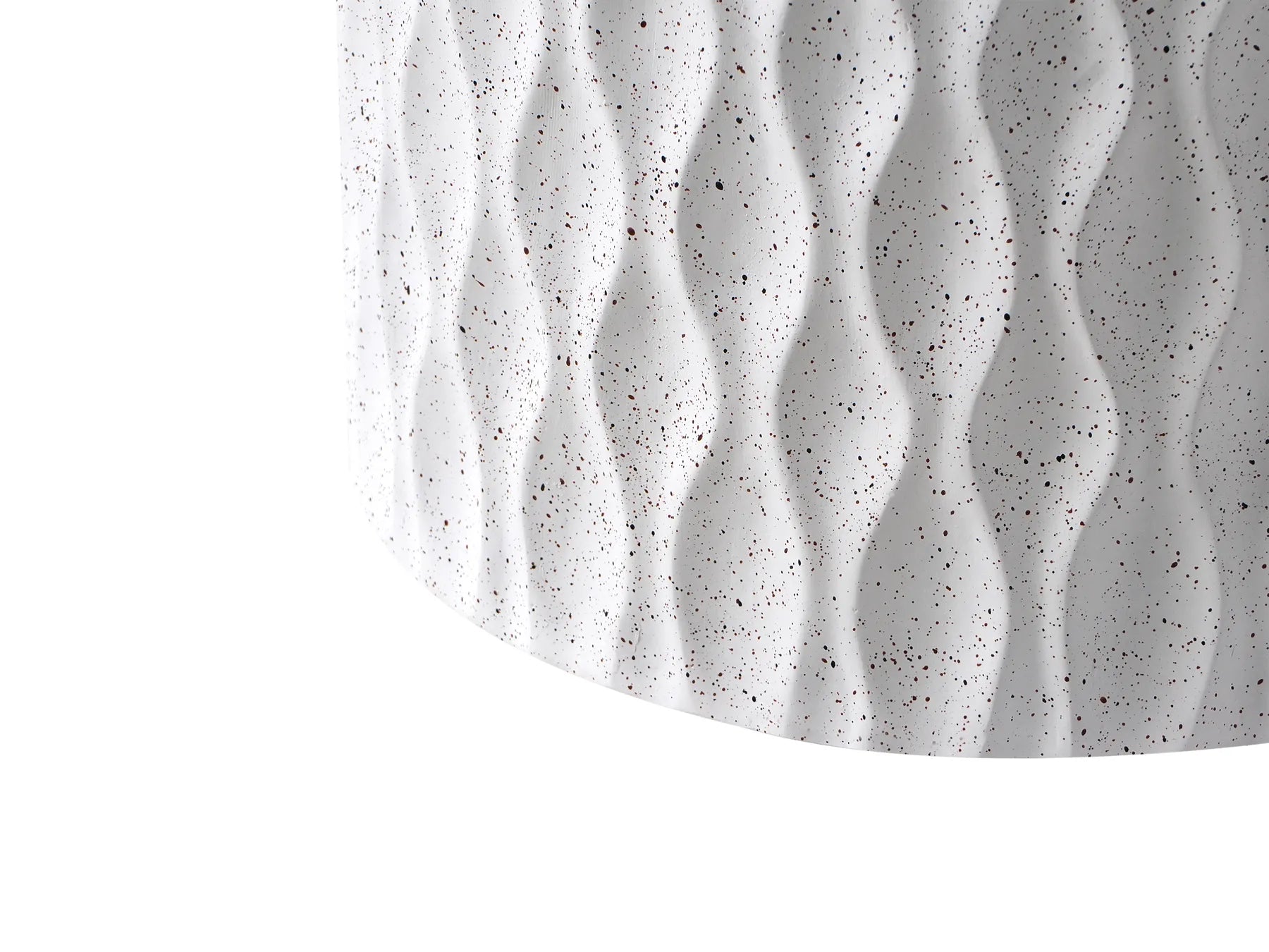 Side Table ANTELAO 37 cm 37 cm Terrazzo Effect White Terrazzo