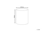 Side Table ANTELAO 37 cm 37 cm Terrazzo Effect White Terrazzo