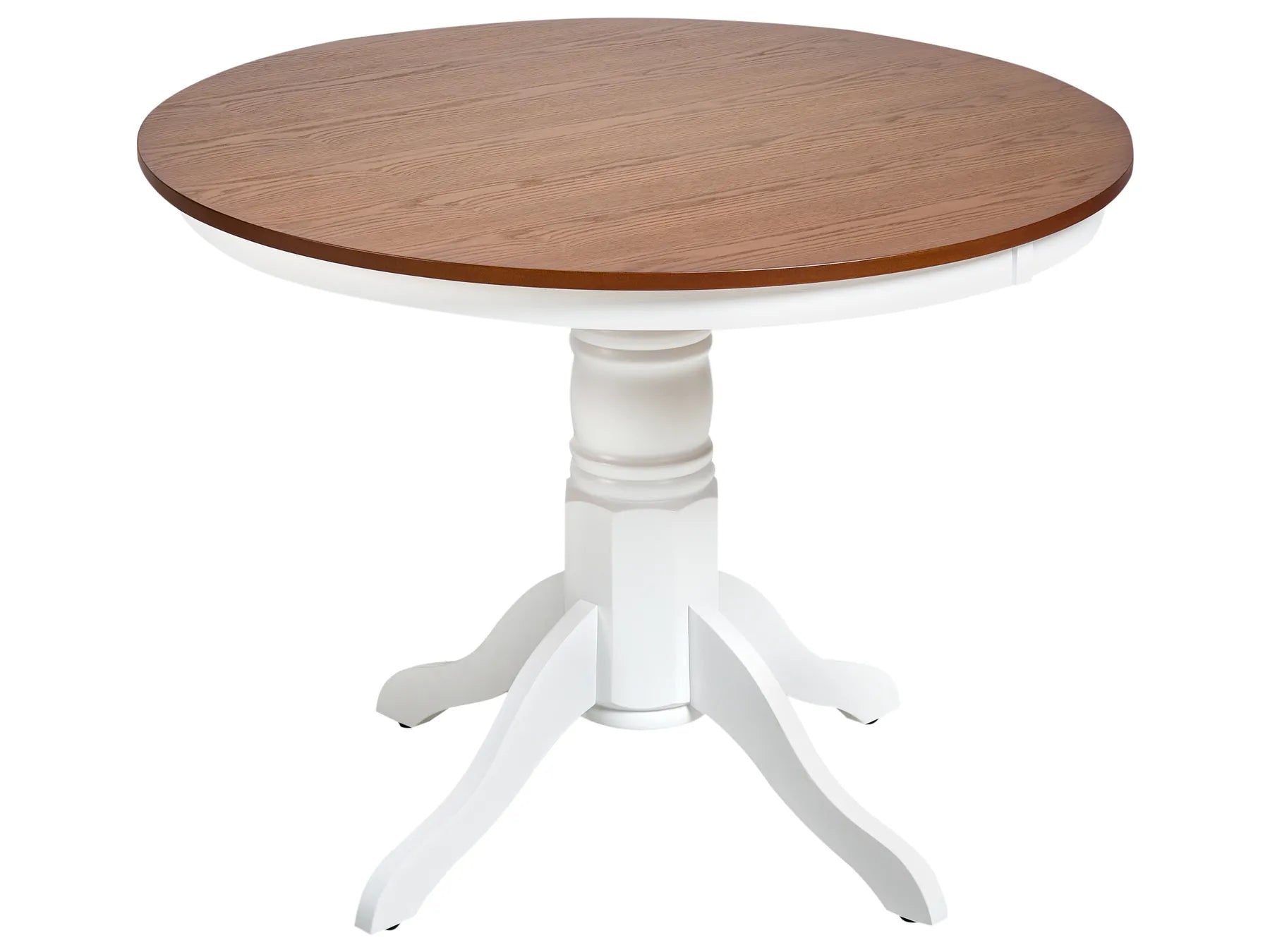 Dining Table AKRON Brown Ash Wood 100 cm 100 cm Wood