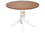 Dining Table AKRON Brown Ash Wood 100 cm 100 cm Wood