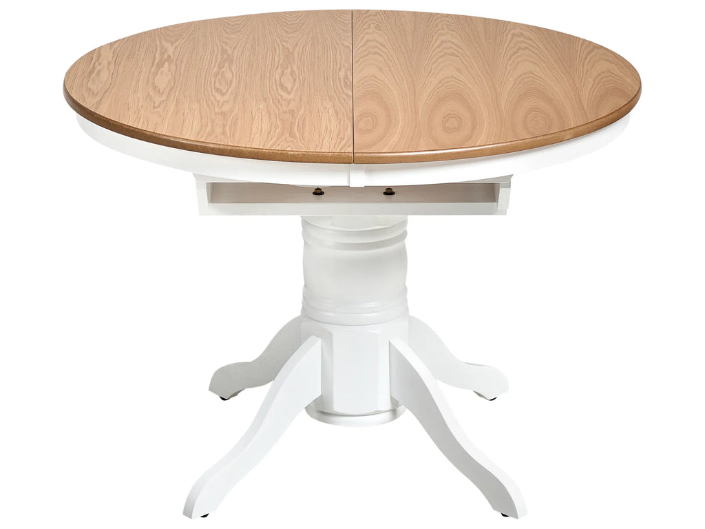Extending Dining Table AKRON Light Ash Wood 106/150 cm 106 cm Wood