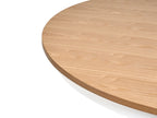 Extending Dining Table AKRON Light Ash Wood 106/150 cm 106 cm Wood
