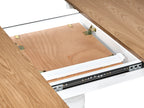 Extending Dining Table AKRON Light Ash Wood 106/150 cm 106 cm Wood