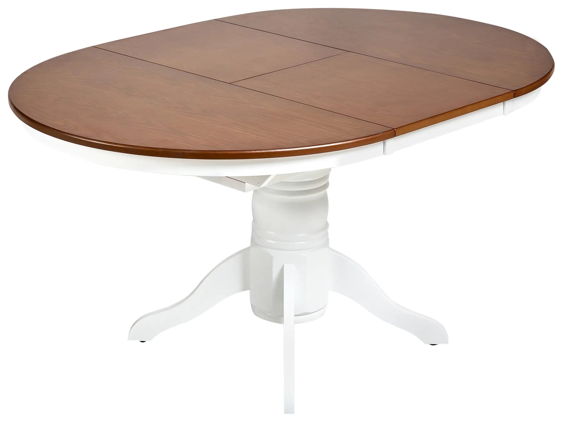 Extending Dining Table AKRON Brown Ash Wood 106/150 cm 106 cm Wood