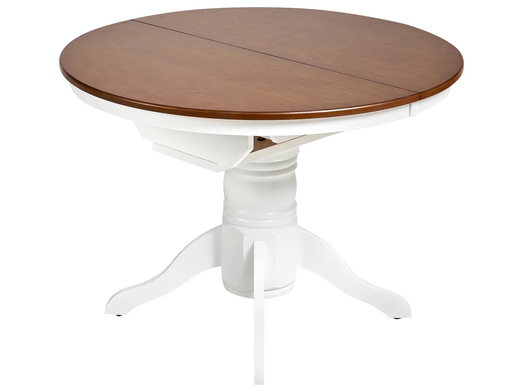 Extending Dining Table AKRON Brown Ash Wood 106/150 cm 106 cm Wood