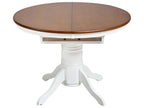 Extending Dining Table AKRON Brown Ash Wood 106/150 cm 106 cm Wood
