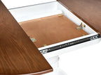 Extending Dining Table AKRON Brown Ash Wood 106/150 cm 106 cm Wood