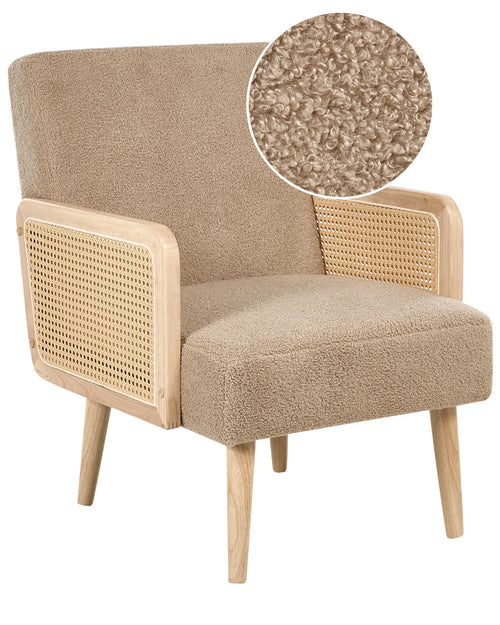 Armchair HOJBY Boucle Sand Beige
