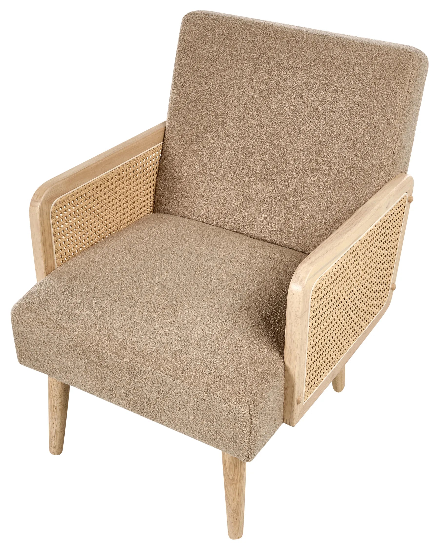 Armchair HOJBY Boucle Sand Beige