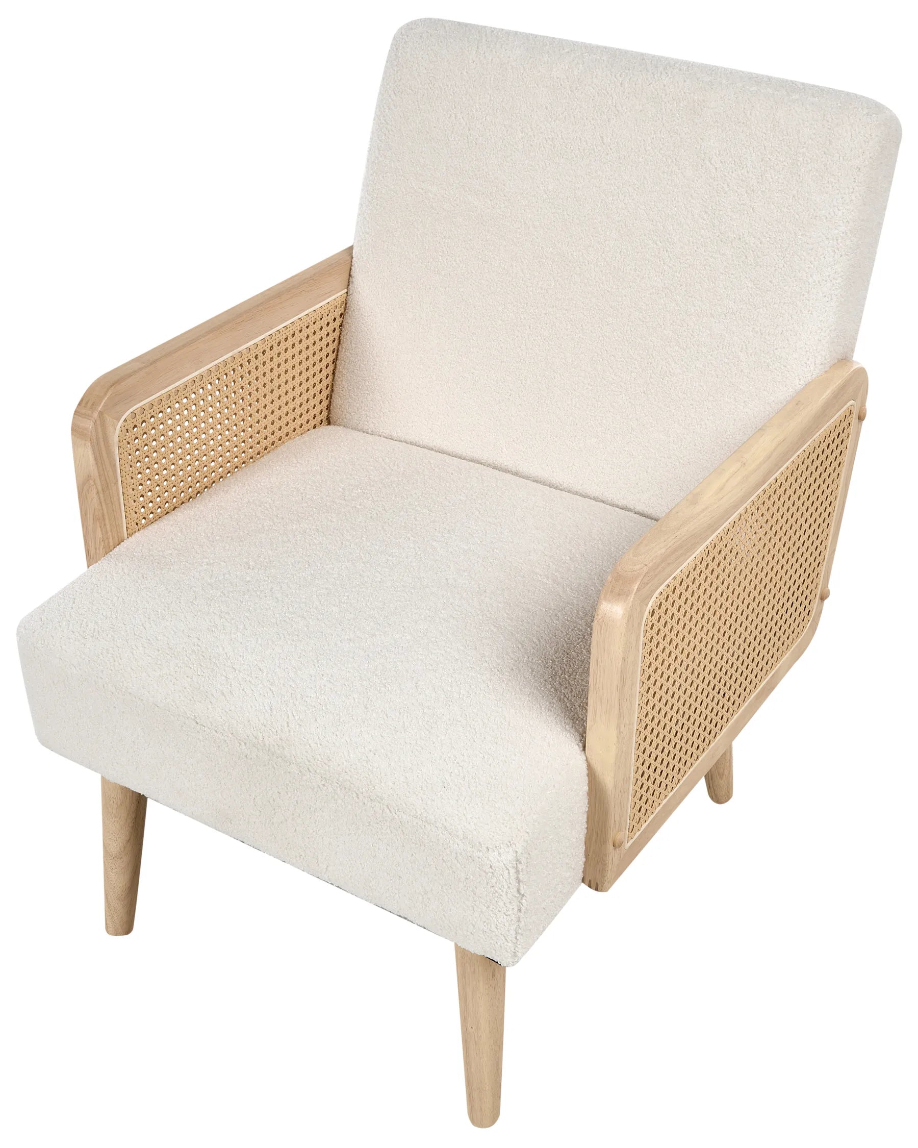 Armchair HOJBY Boucle Off-White