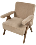 Armchair EVJE Boucle Sand Beige