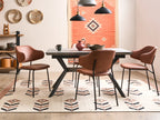 Extending Dining Table BENSON Light Grey 140/180 cm 80 cm