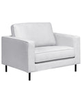 Armchair SAVALEN Fabric Light Grey