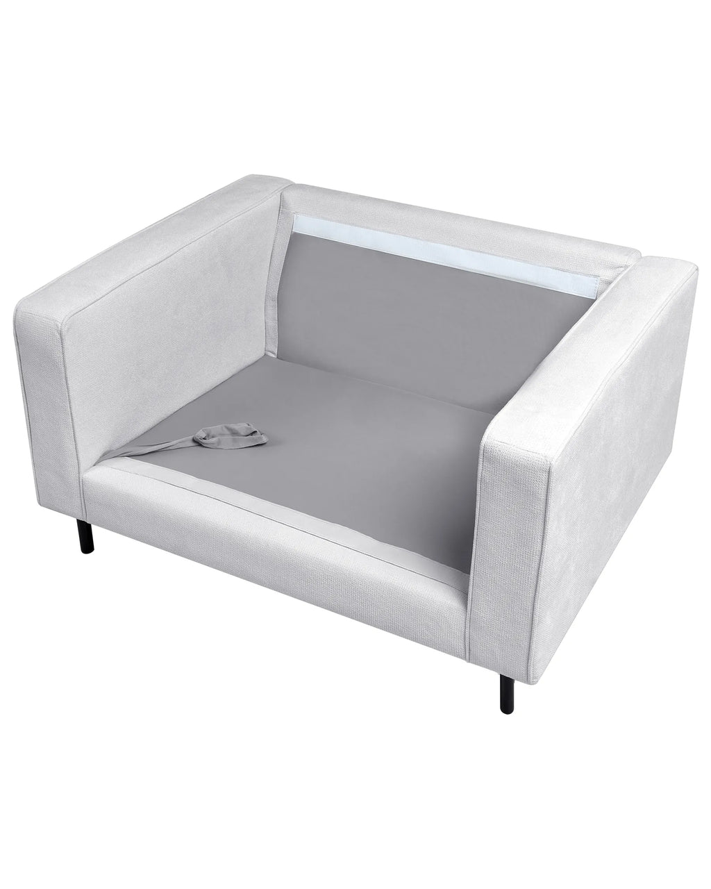 Armchair SAVALEN Fabric Light Grey
