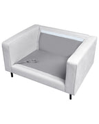 Armchair SAVALEN Fabric Light Grey