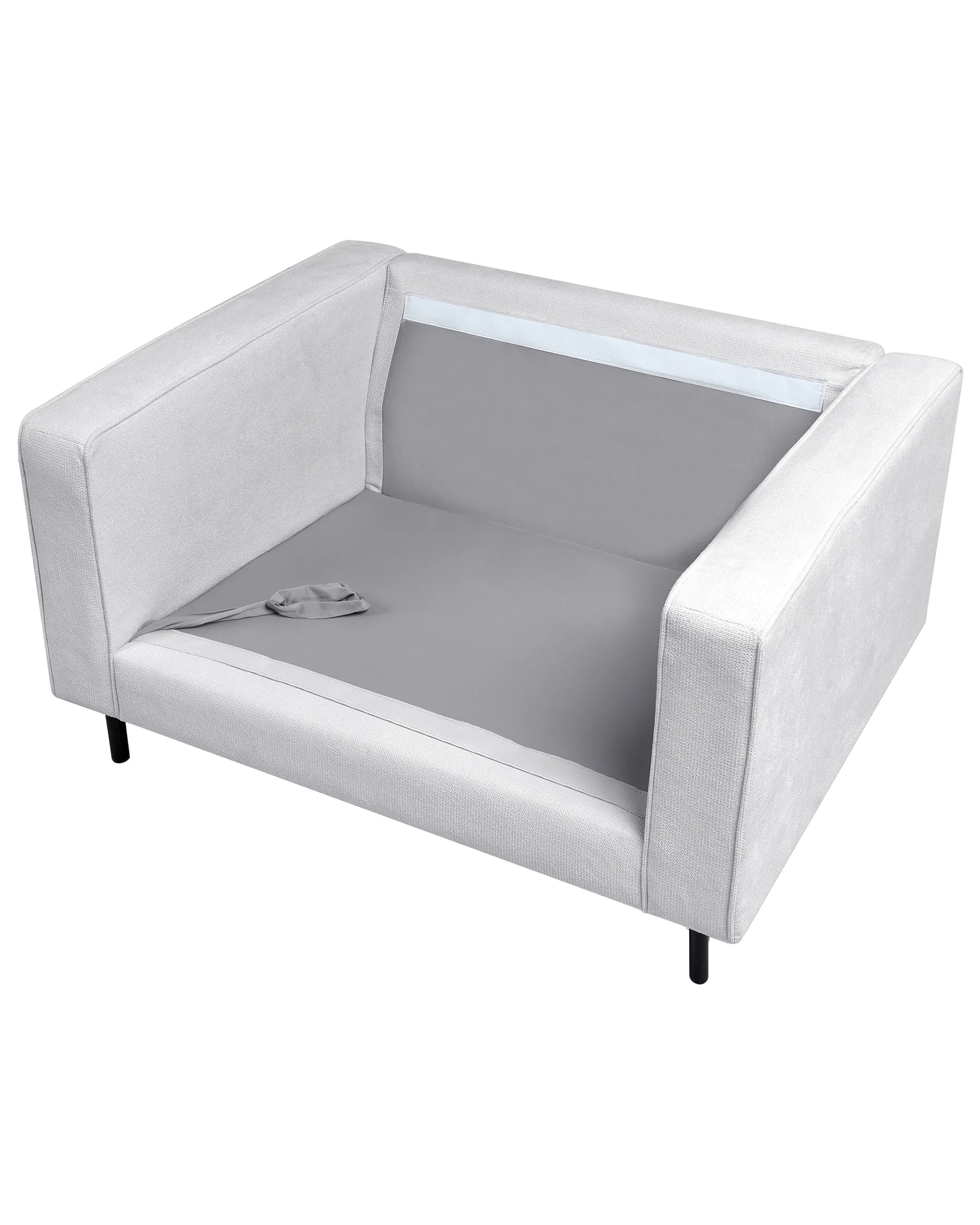 Armchair SAVALEN Fabric Light Grey