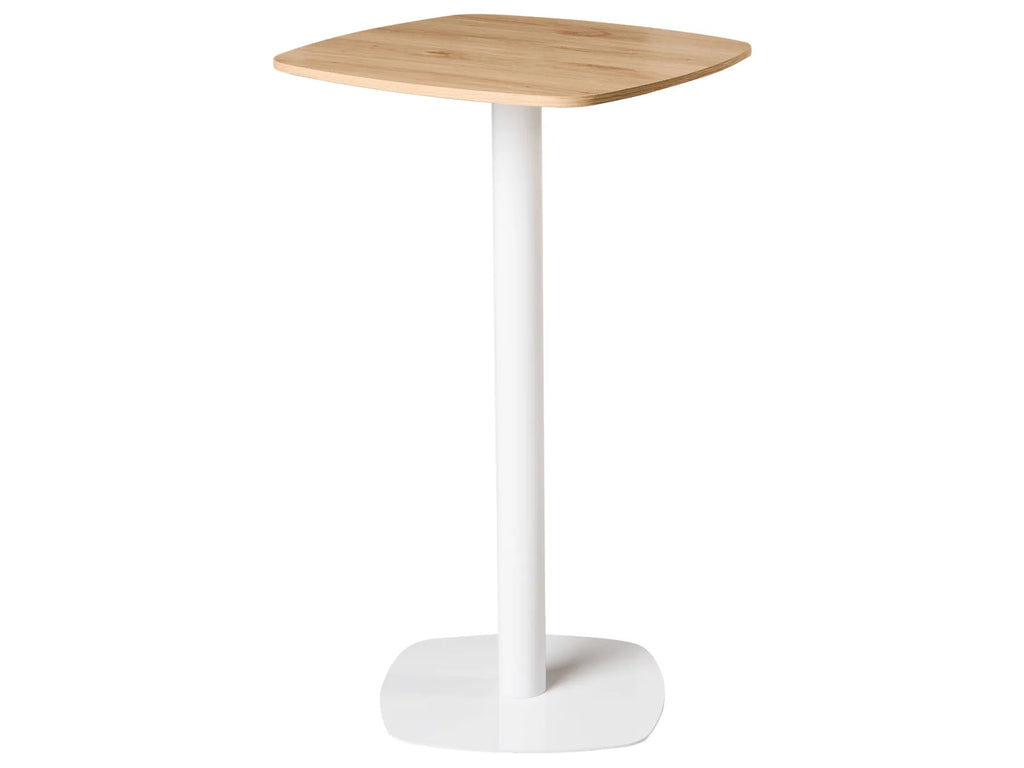 Bar Table MORELLA Light Brown/ White 60 cm 60 cm