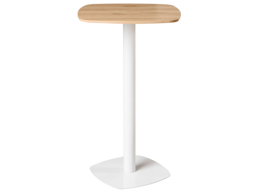 Bar Table MORELLA Light Brown/ White 60 cm 60 cm
