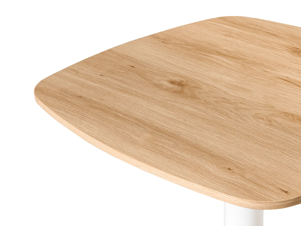 Bar Table MORELLA Light Brown/ White 60 cm 60 cm