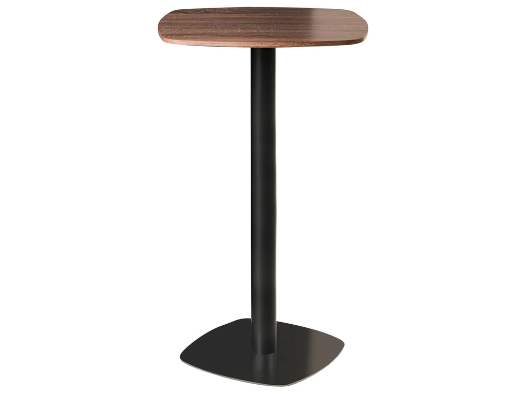 Bar Table MORELLA Black/ Dark Brown 60 cm 60 cm
