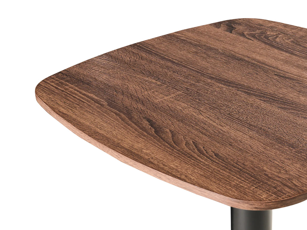 Bar Table MORELLA Black/ Dark Brown 60 cm 60 cm
