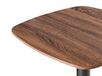 Bar Table MORELLA Black/ Dark Brown 60 cm 60 cm