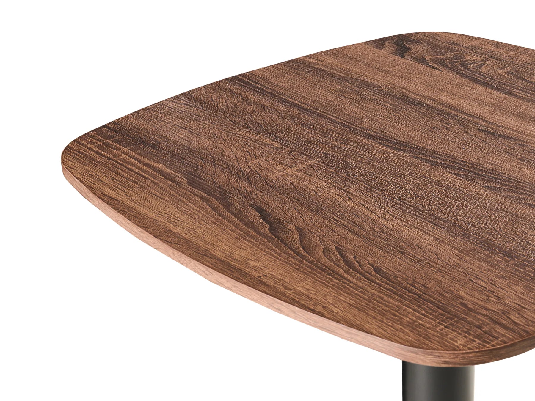 Bar Table MORELLA Black/ Dark Brown 60 cm 60 cm