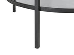 Coffee Table TELLAKA Tempered Glass Black