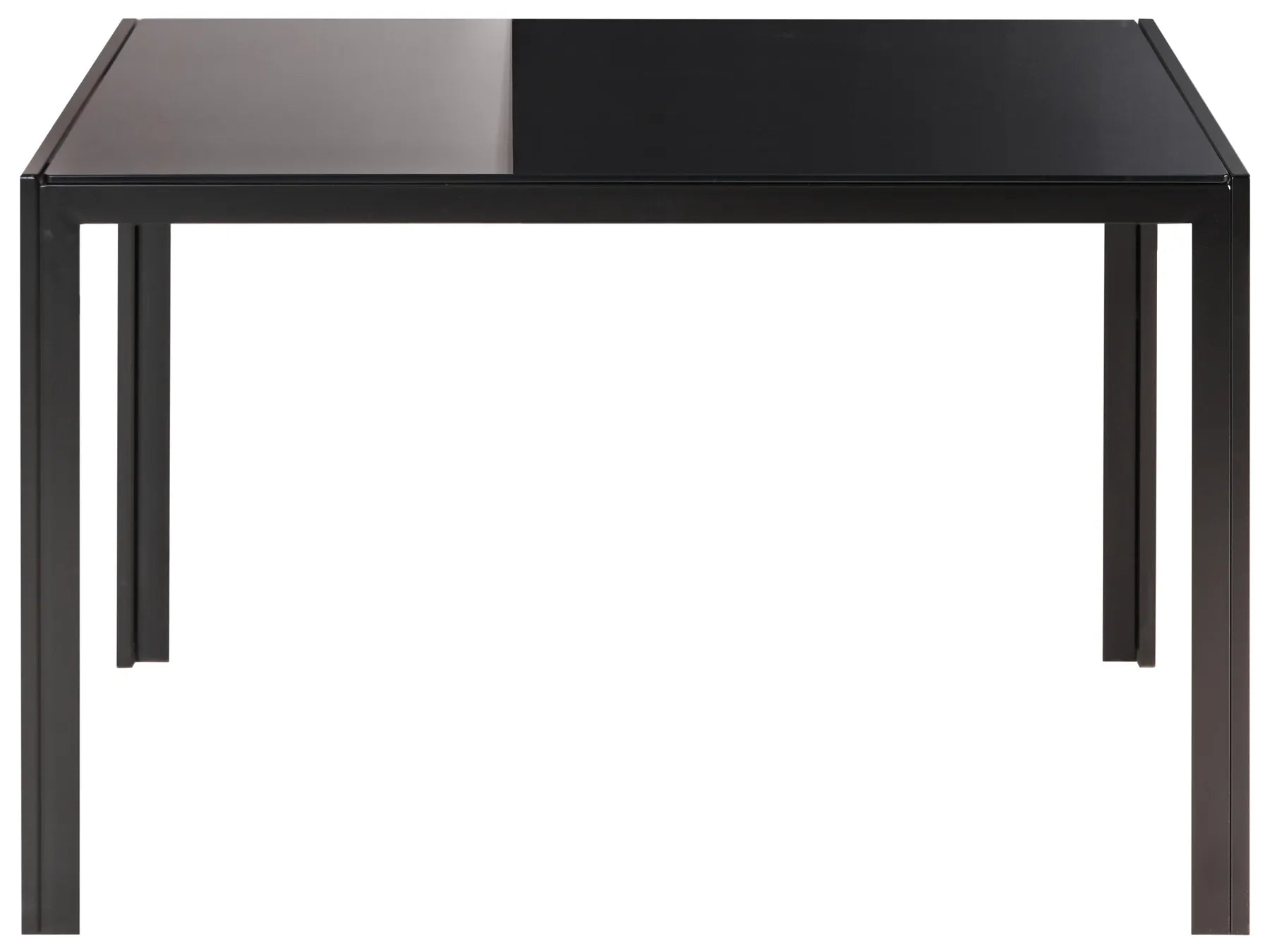 Dining Table LAVOS Black 120 cm 80 cm Tempered Glass