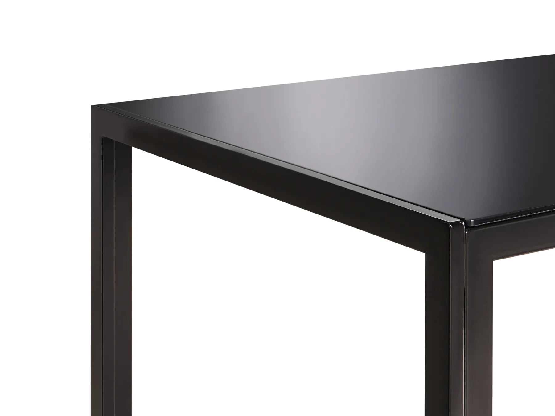 Dining Table LAVOS Black 120 cm 80 cm Tempered Glass