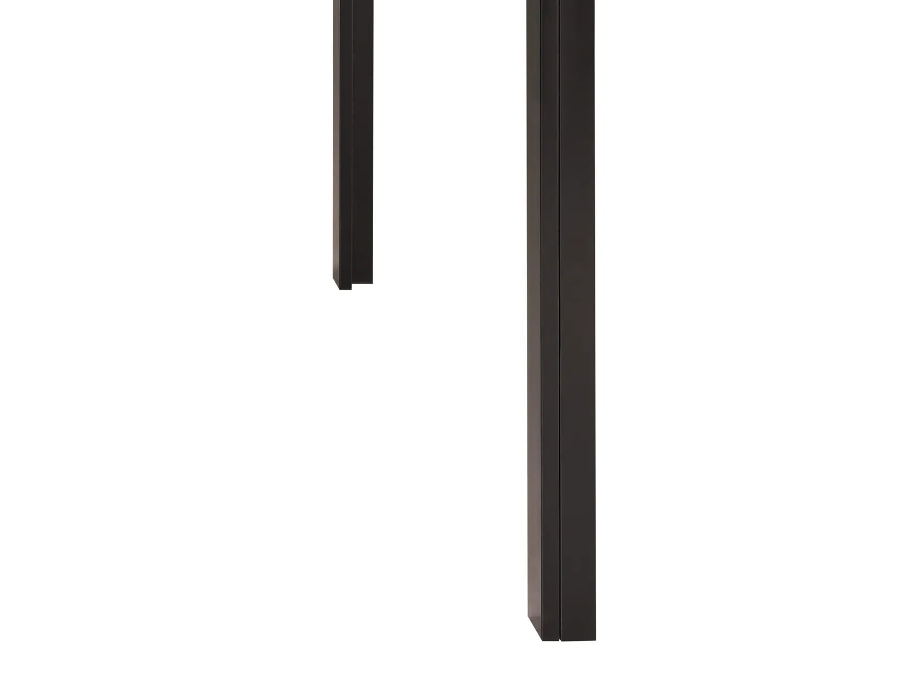 Dining Table LAVOS Black 120 cm 80 cm Tempered Glass