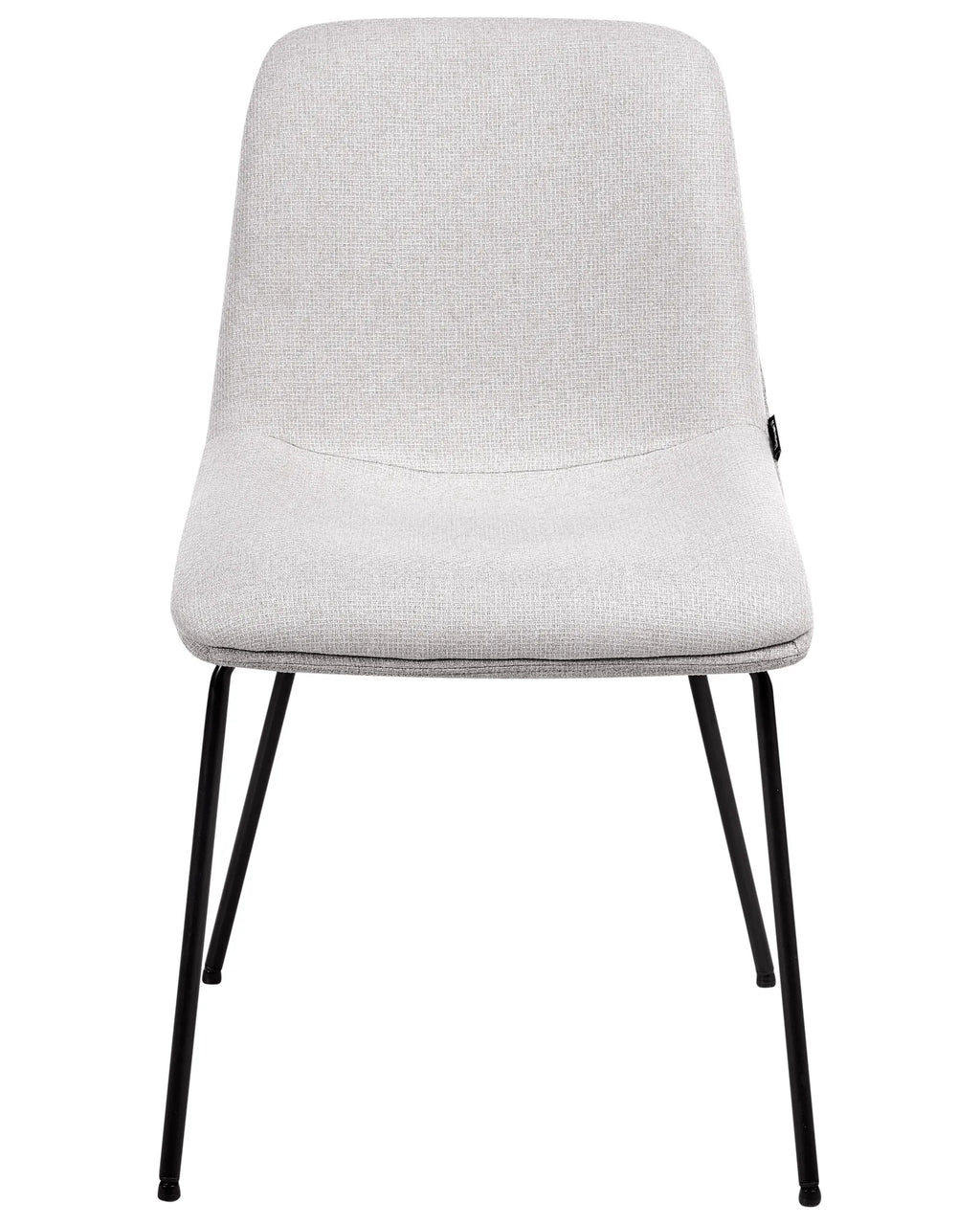 Set of 2 Dining Chairs LORIDA Fabric Light Grey