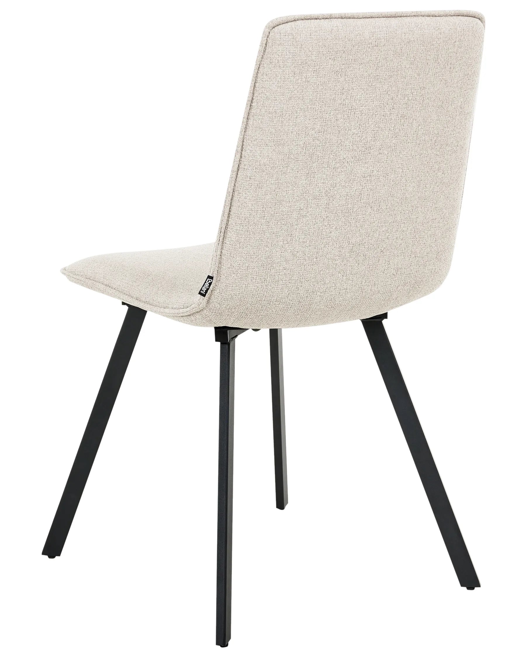 Set of 2 Dining Chairs CARVER Fabric Beige