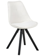 Set of 2 Dining Chairs HEDLEY Fabric Light Beige