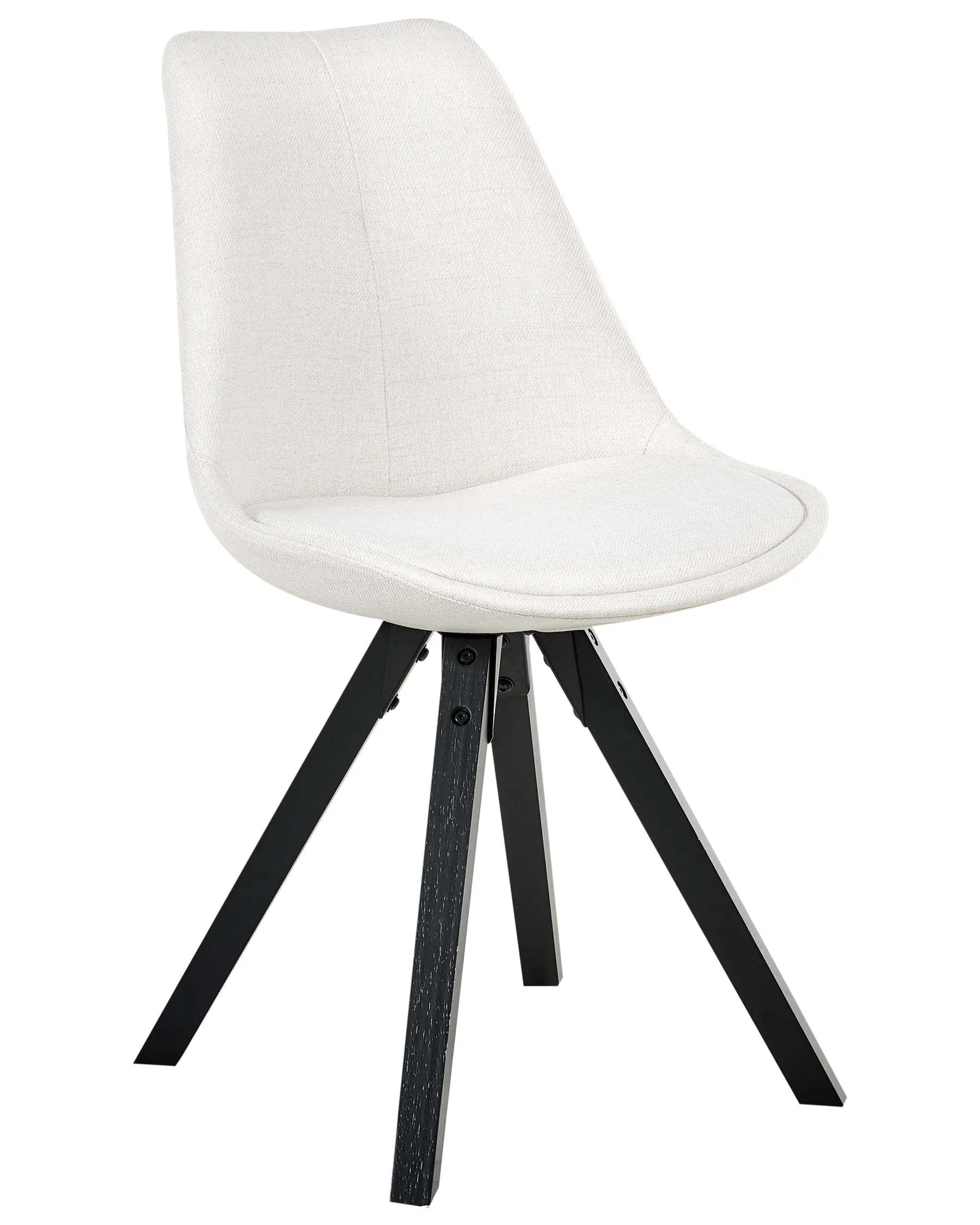 Set of 2 Dining Chairs HEDLEY Fabric Light Beige