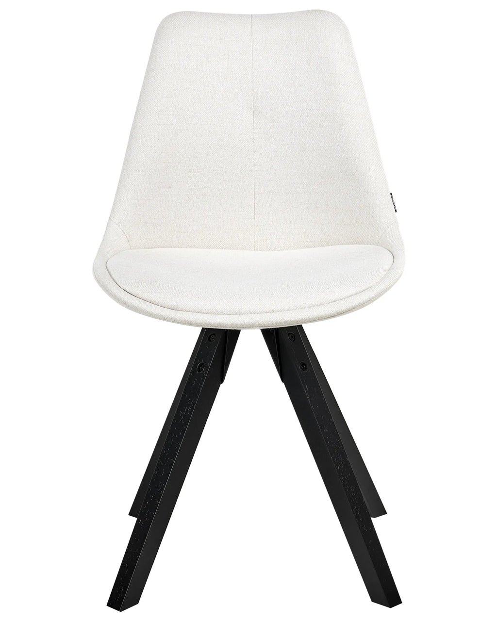 Set of 2 Dining Chairs HEDLEY Fabric Light Beige