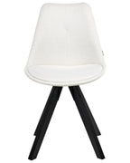 Set of 2 Dining Chairs HEDLEY Fabric Light Beige