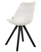 Set of 2 Dining Chairs HEDLEY Fabric Light Beige