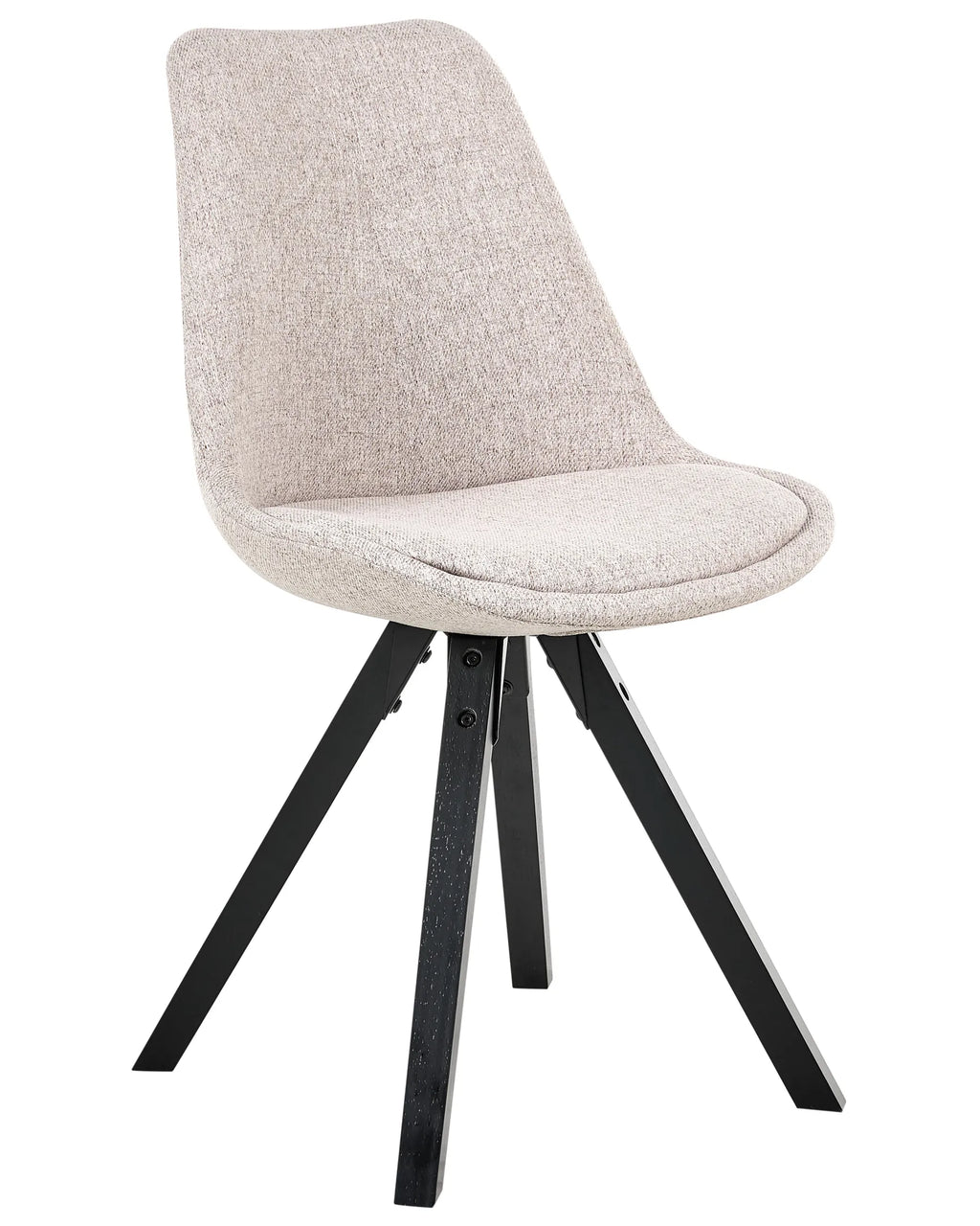 Set of 2 Dining Chairs HEDLEY Fabric Beige