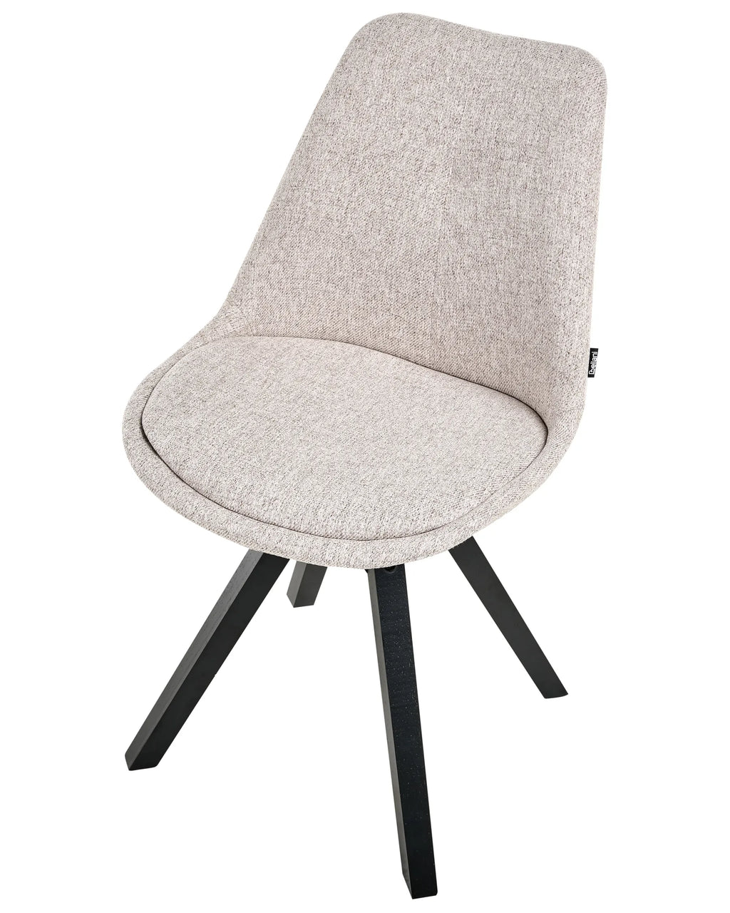 Set of 2 Dining Chairs HEDLEY Fabric Beige