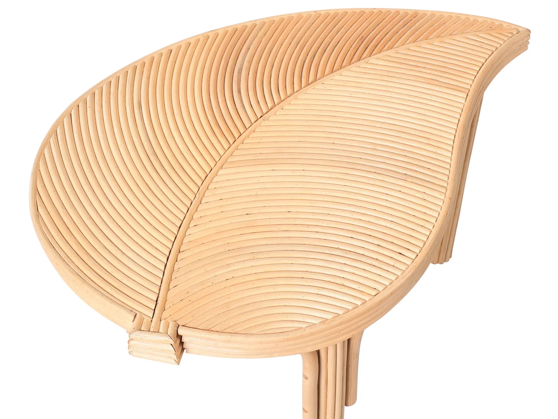 Set of 3 Coffee Tables PARALIA Rattan Natural