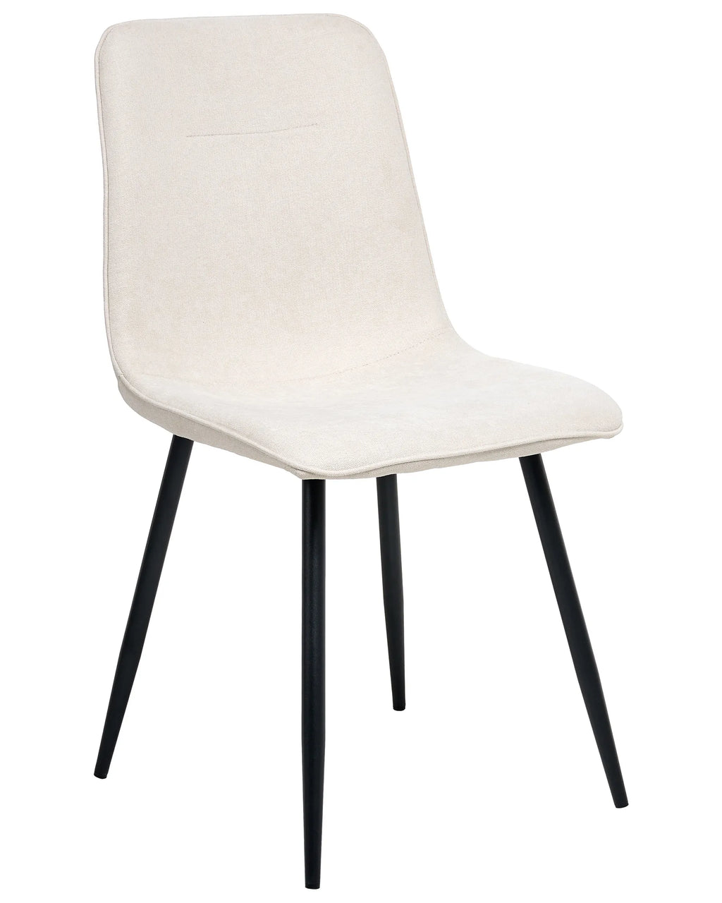 Set of 4 Dining Chairs TUSCOLA Fabric Light Beige
