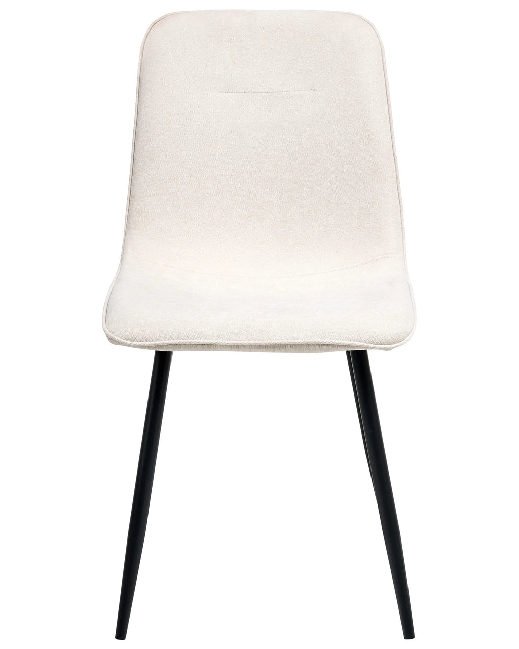 Set of 4 Dining Chairs TUSCOLA Fabric Light Beige
