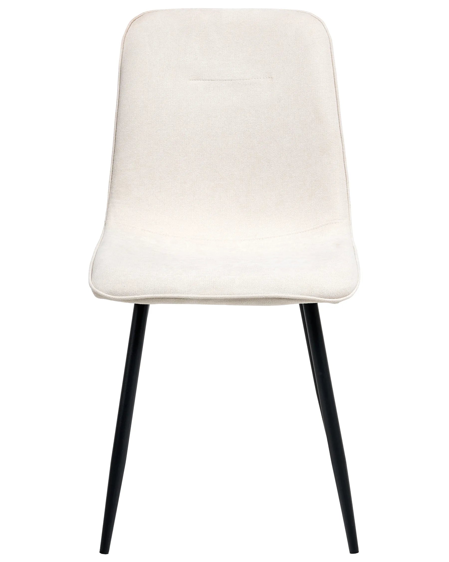 Set of 4 Dining Chairs TUSCOLA Fabric Light Beige