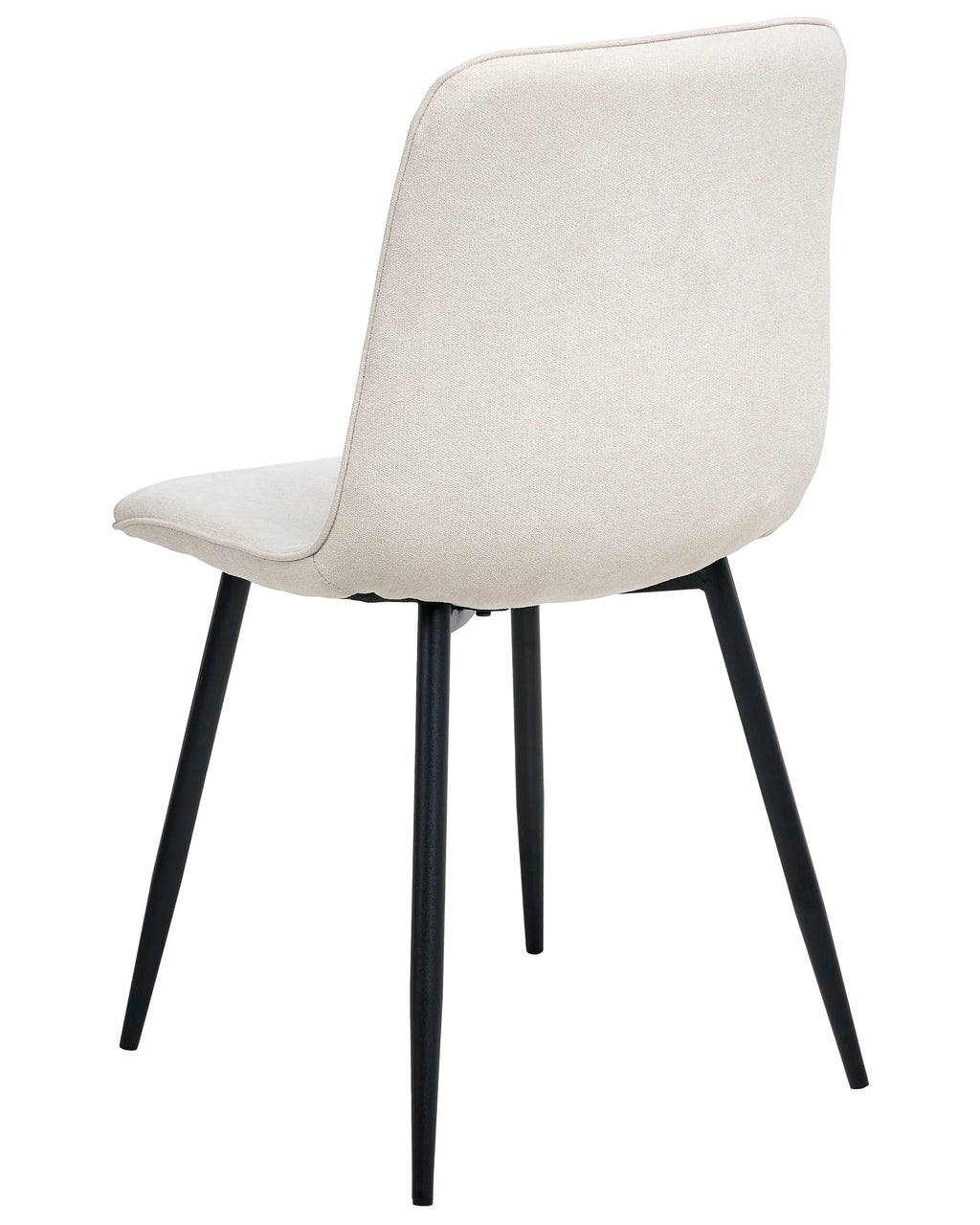 Set of 4 Dining Chairs TUSCOLA Fabric Light Beige